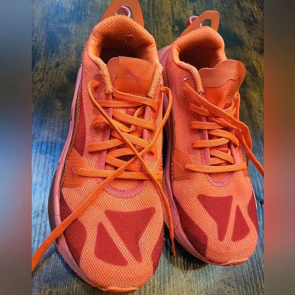 5.5 womens Puma lqdcell optic sheer orange sneakers - Picture 2 of 12